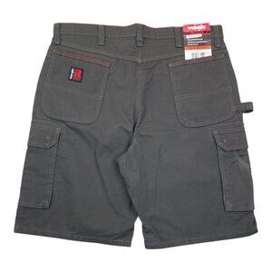 Wrangler Riggs Workwear Relaxed Fit Cargo Shorts Mens Size 38 Durable Irregular
